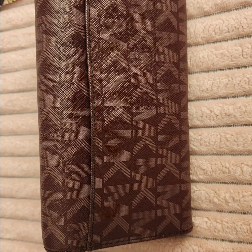 Michael Kors Brown Logo Continental Wallet